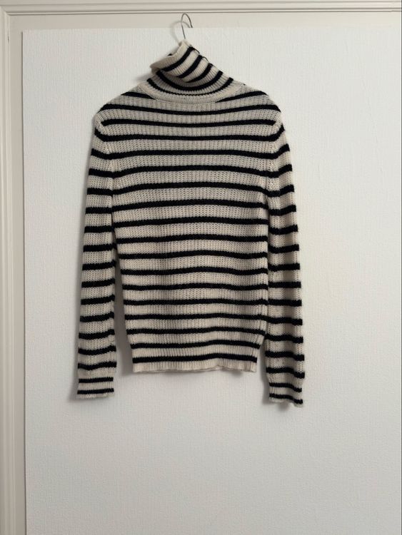 Iro Pullover & Sweatshirts: Pull Iro, modèle Seely, écru et noir, col roulé – Gebraucht aus Lajoux JU von plise 3