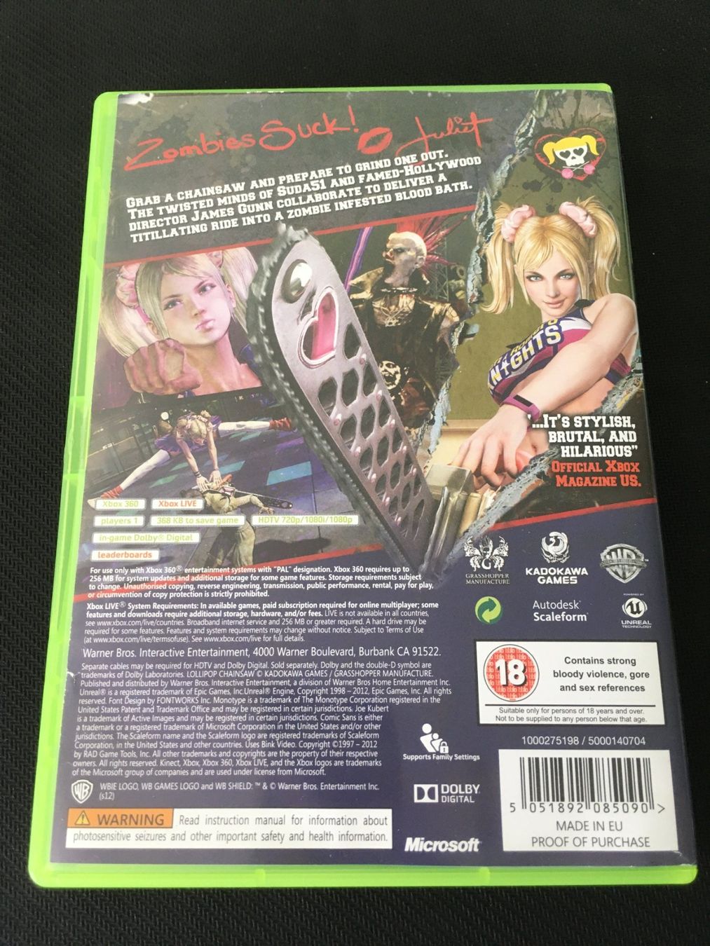 Microsoft Giochi: Lollipop Chainsaw für Xbox 360 – Usato da St.Gallen venduto da sjosjo 1