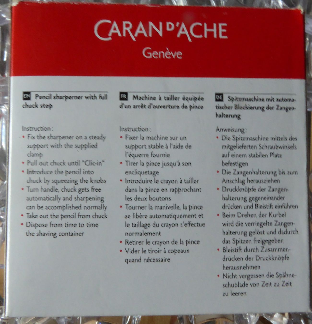 Caran D'Ache Temperini: CARAN D'ACHE Bleistift Spitzmaschine – Nuovo e nell'imballaggio originale da Gossau SG venduto da tenerife11 2