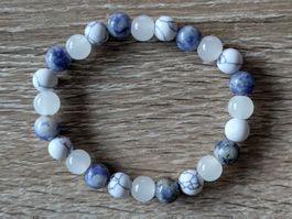 Bracciale in Lapislazzuli e turchesi bianchi