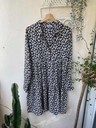 Robe JDY imprimé léopard noir blanc taille 40 état neuf