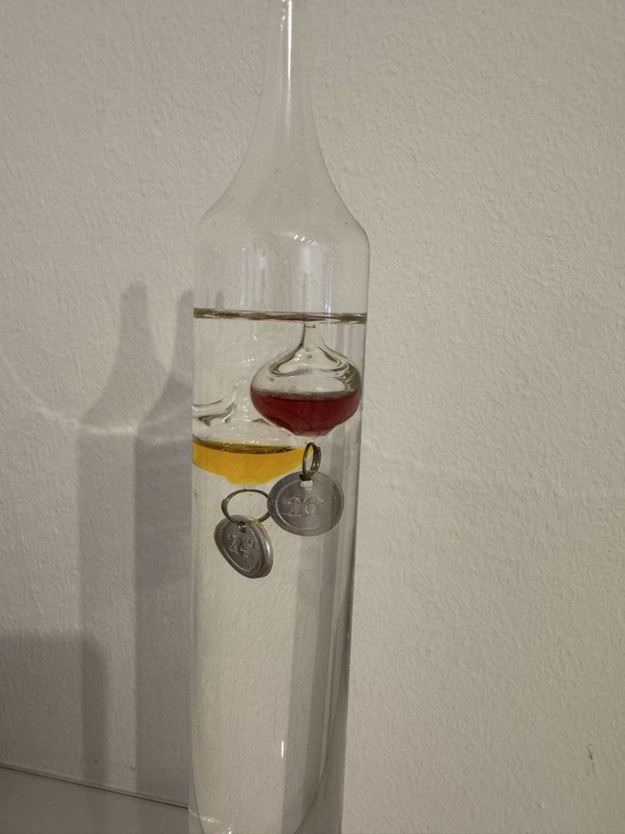 Tutte le decorazioni: Dekoobjekt mit Temperaturanzeige aus Glas – Usato da Frauenfeld venduto da _smile_w 3