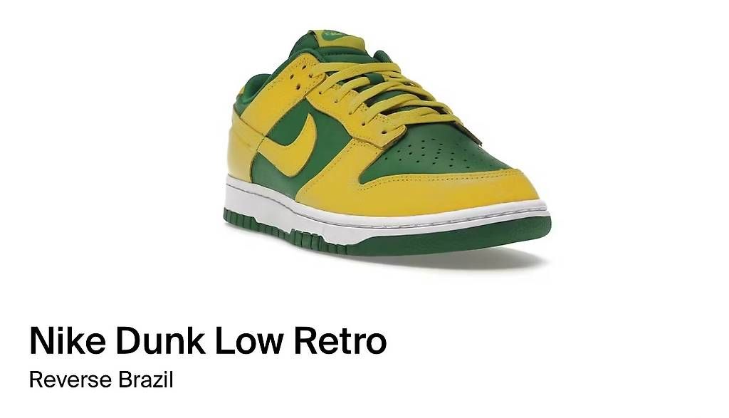 Nike Scarpe da donna: Nike Dunk Low Retro Reverse Brazil, US W 40 – Usato da Weiach venduto da rupi91