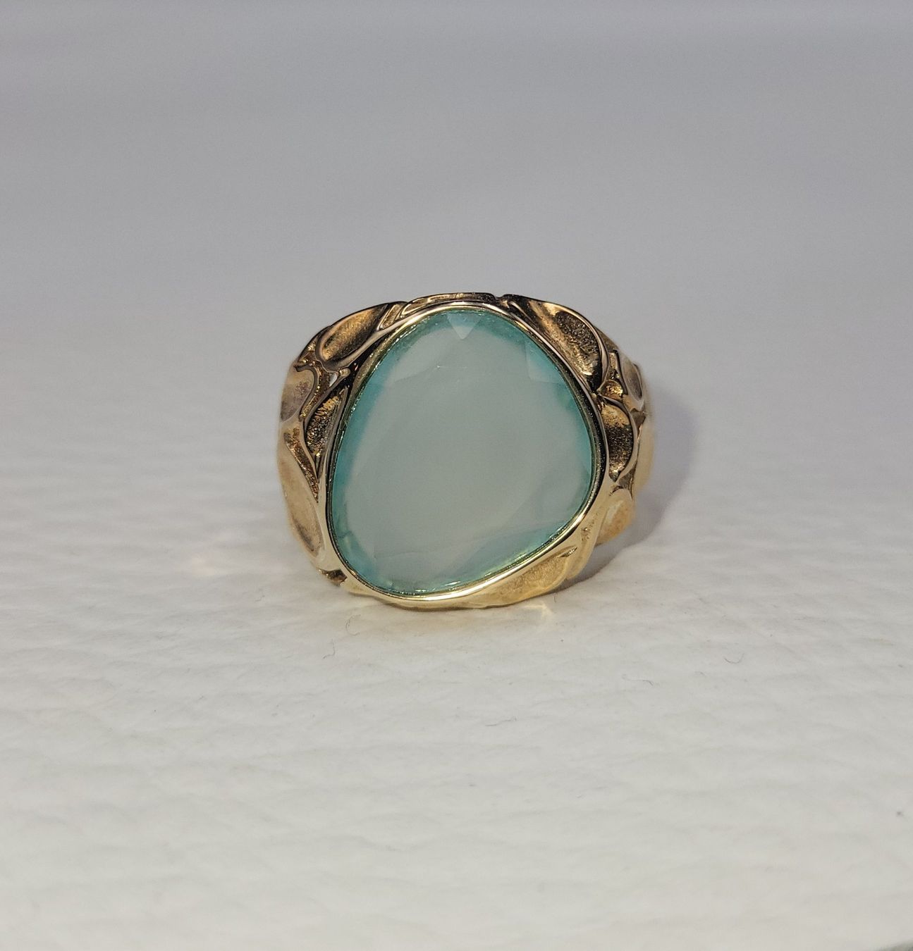 Anelli: 375 Vintage Massiv Gold Ring Mit Stein – Usato da Wald ZH venduto da Dasilver 9