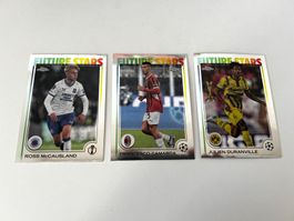 Topps Chrome Champions-League 3 Sammelkarten Future Stars