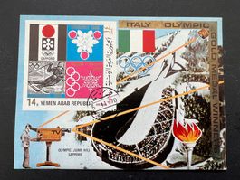 Jemen 1970 Olympic Gold Gewinner Italien gest. (D927)