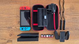 Nintendo Switch standard avec accessoires et jeux