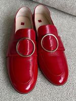 HÖGL Leder Loafer Mules Gr 5 (38) Rot NEU