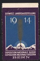 Reklamemarke Bern, Schweiz. Landesausste