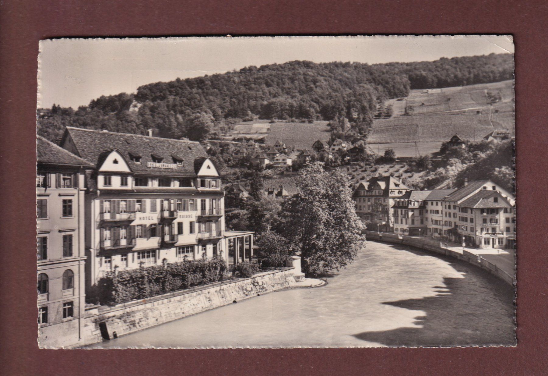Cartoline postali: BADEN - Hotel Schweizerhof - 1951 – Usato da Pully venduto da nicecards-shop