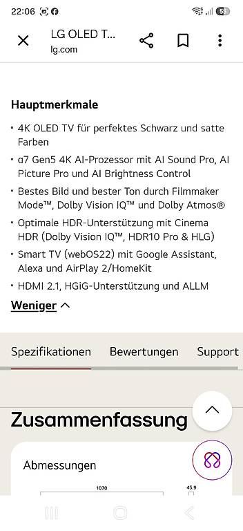 Appareils TV: Tv LG Oled 48 A2 – D'occasion à Ittigen par san_jsg9 2