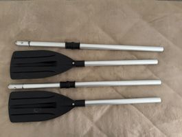 Paddel Aluminium Schwarz 2 Stk. guter Zustand 1,5m