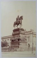 Foto: Denkmal Friedrich der Grosse, 1881, auf Karton 30x36cm