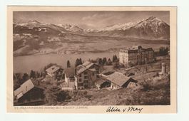 Ansichtskarte St. Beatenberg mit Niesen, 1921 gelaufen