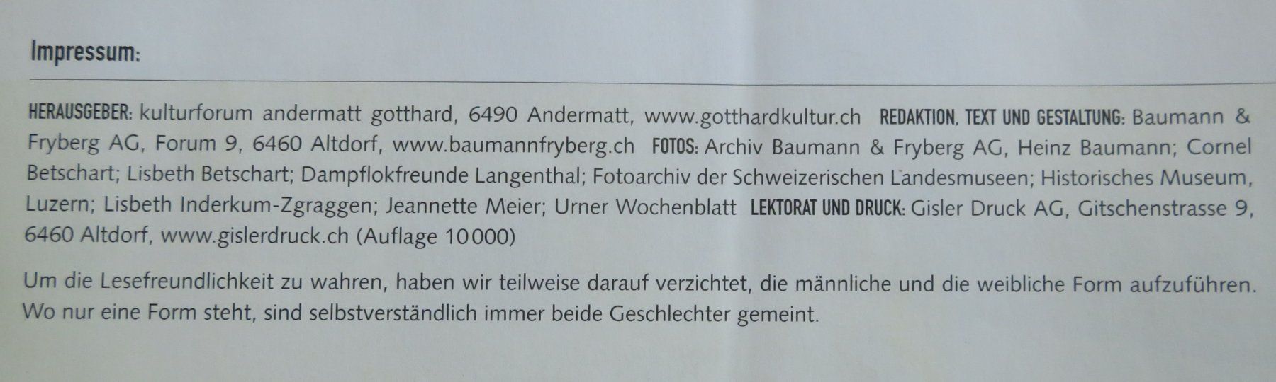 Riviste & Magazine: Freilichtspiele d'Gotthardbahn, Magazin 2007 – Usato da Oberriet SG venduto da Manick 6