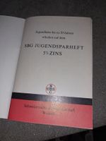 Alter SBG Jugendsparheft Kalender  Rarität!
