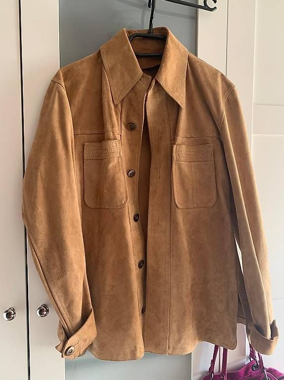 Camicie: Wildleder Hemd in hellbraun – Usato da Belp venduto da mia_5cm6