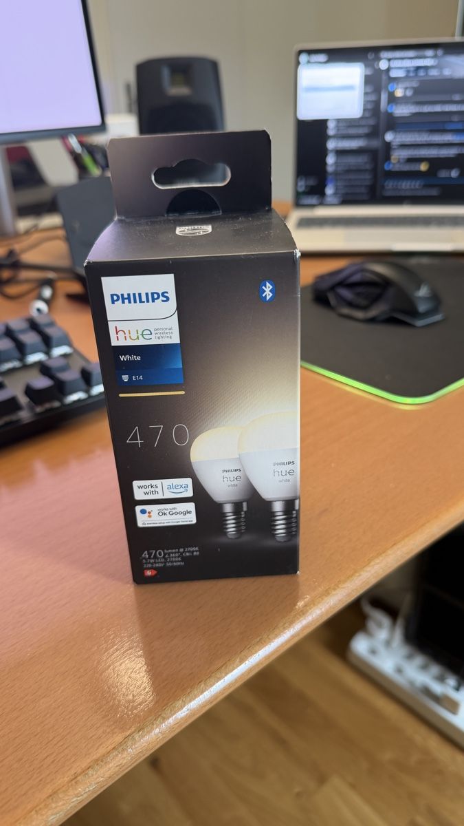 Philips Lampade: Philips Hue Lampe E14 470lm White neu OVP – Nuovo e nell'imballaggio originale da Bichelsee venduto da Kecksen
