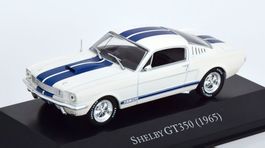 Ford Mustang Shelby GT350 1965-1966 weiss / blau      1:43
