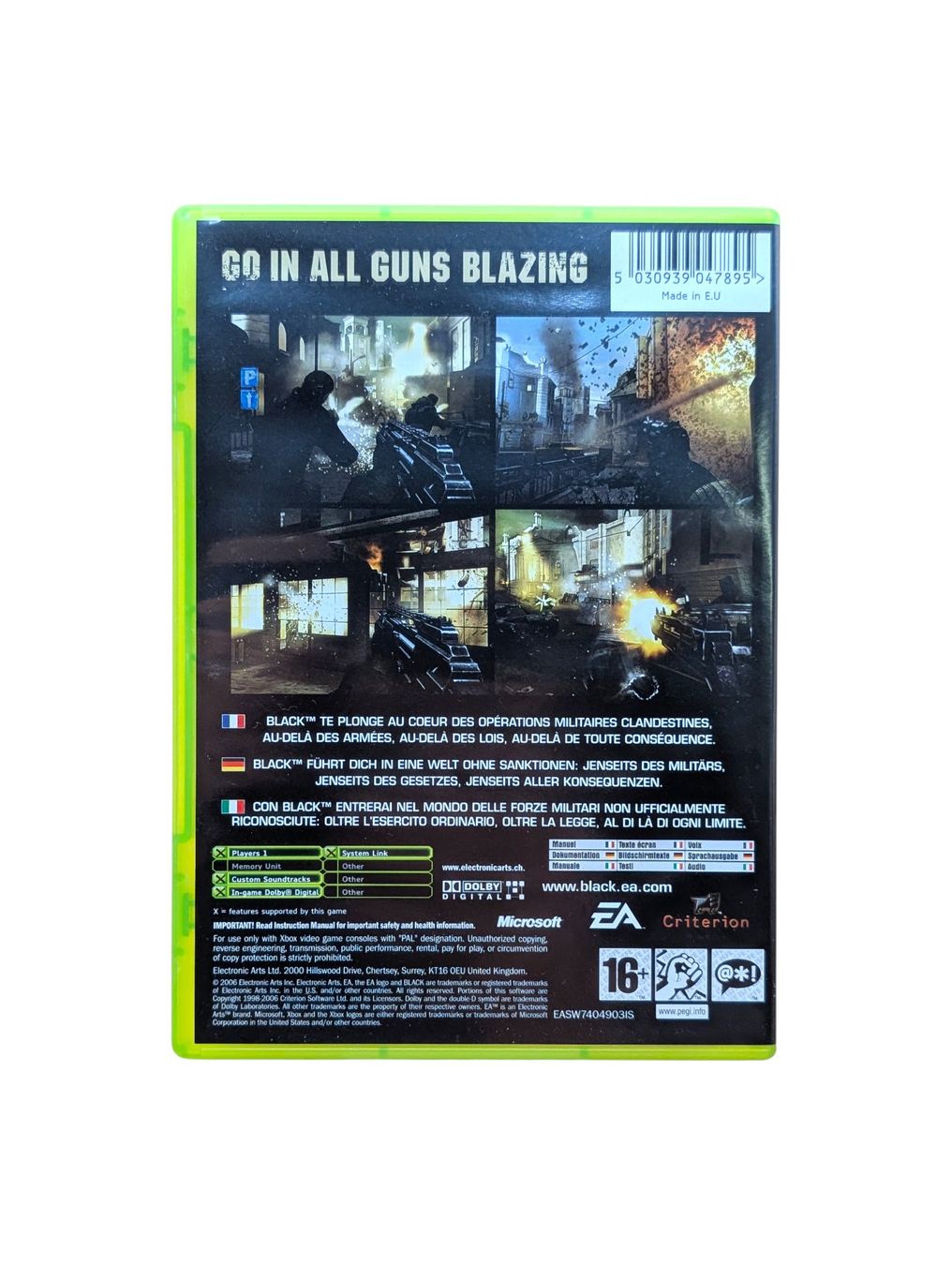 Microsoft Giochi: Black Xbox Classic – Usato da Domat/Ems venduto da IsseldorsShop 1