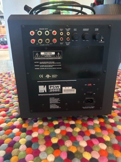 Lautsprecher: Subwoofer KEF PSW 2000 schwarz – Defekt aus Bern von Glenni 1