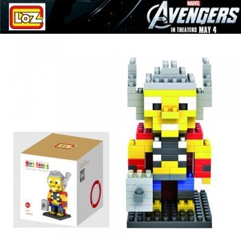 Nanoblock Kit di costruzioni: 9157 Loz - Marvel - Thor – Nuovo e nell'imballaggio originale da Hochdorf venduto da ruest-online