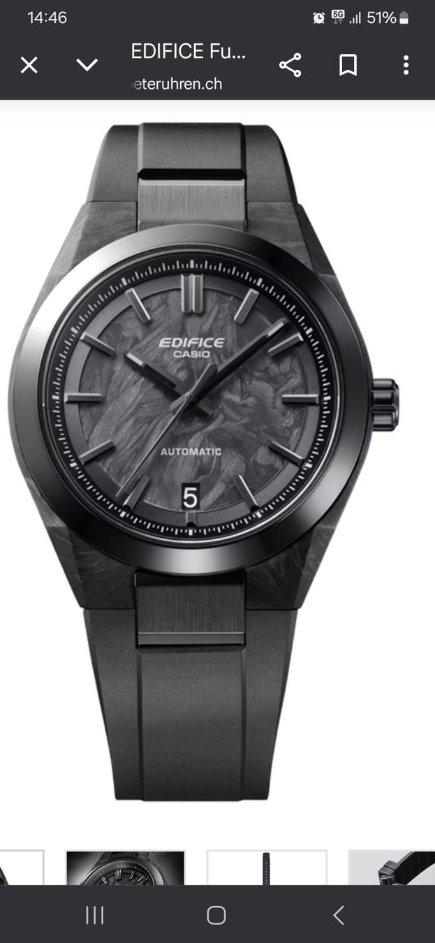 Casio Orologi: Casio Edifice Automatic Forged Carbon EFK-100 XPB-1AER – Nuovo e nell'imballaggio originale da Niederhasli venduto da zvb_fgn2