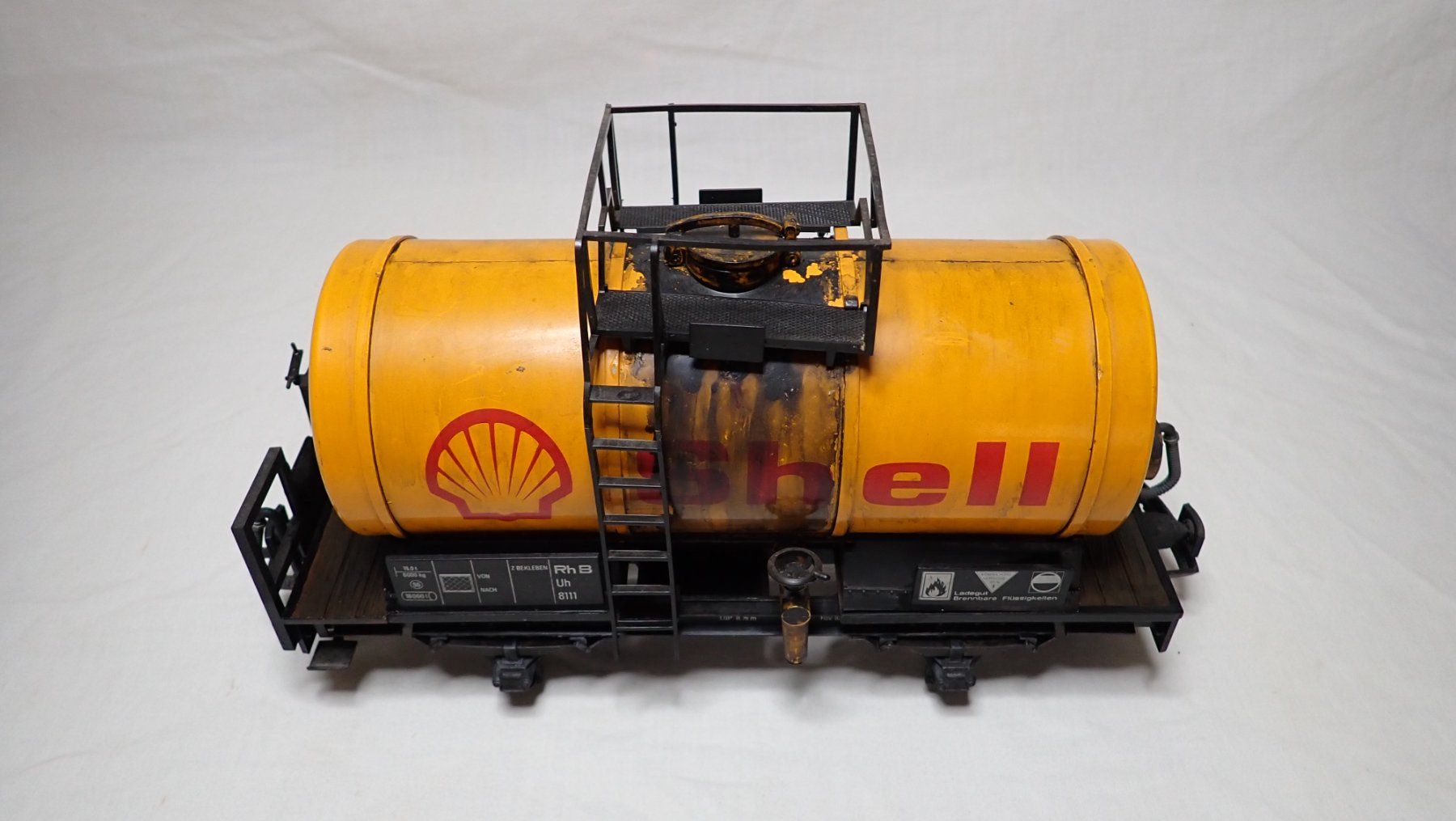 LGB Modellini di ferrovie: LGB 4040 Shell® Kesselwagen – Usato da Mettmenstetten venduto da Nose