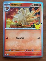 Pokemon Ninetales Holo 30 Jahre (Versand gratis)