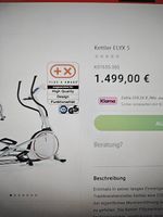 Kettler Elyx 5 Elipsentrainer Fitnessgerät