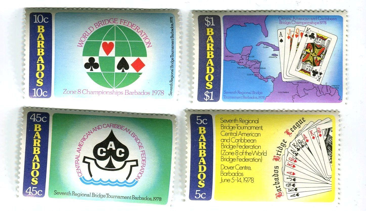 Tutti i francobolli: Briefmarken "Spielkarten". Barbados. – Nuovo e nell'imballaggio originale da Basel venduto da Butsch5