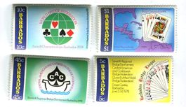 Briefmarken "Spielkarten". Barbados.