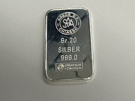 20g Silberbarren Argor S.A.