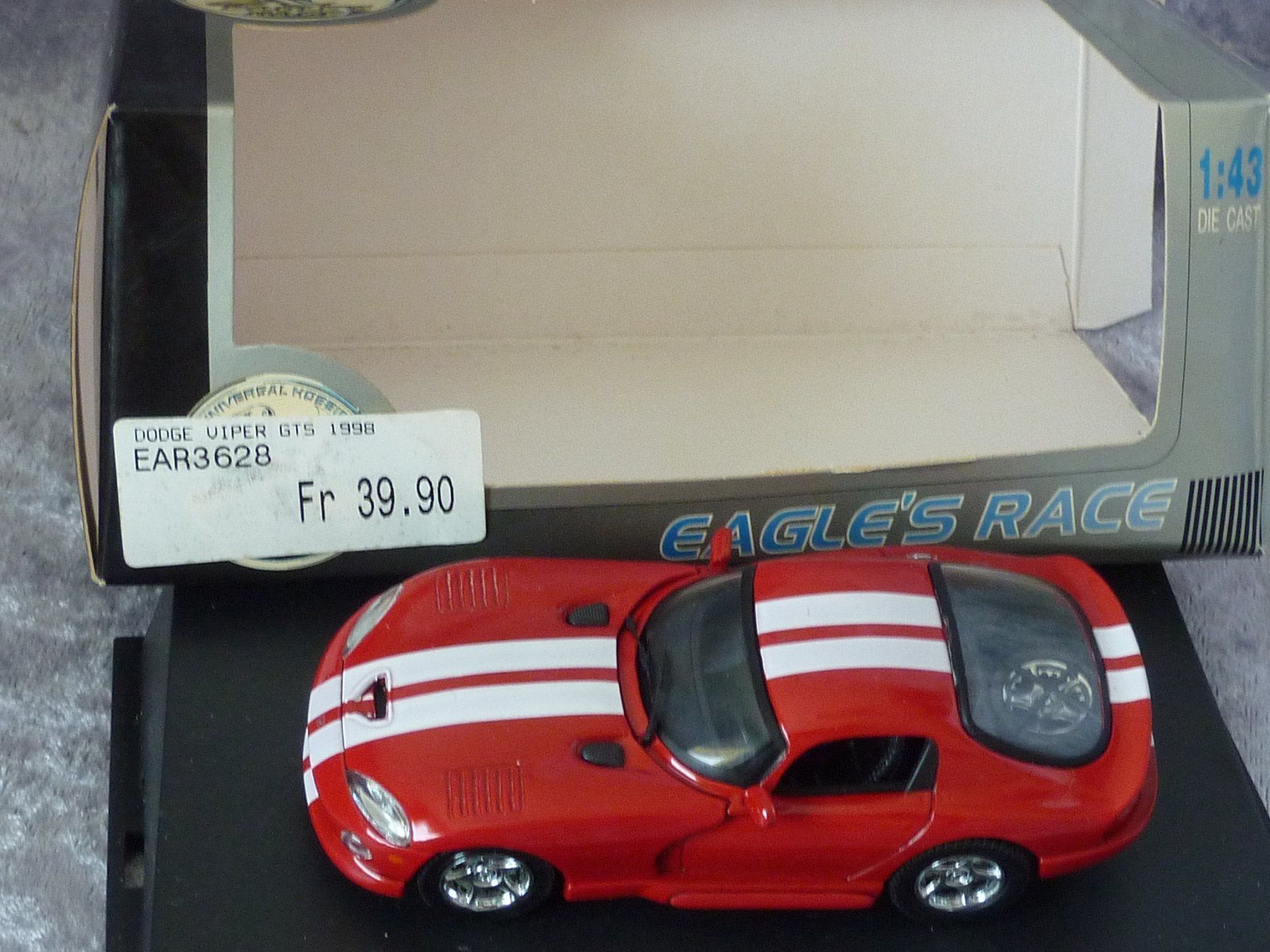 Dodge Modellini d'auto: Dodge Viper GTS red 1:43 – Nuovo e nell'imballaggio originale da Dürrenäsch venduto da modellautos4you 1