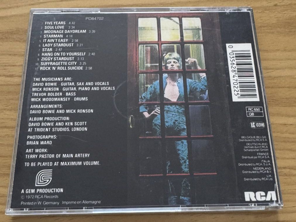 CD: David Bowie – Ziggy Stardust – Usato da Fällanden venduto da Escheli 1