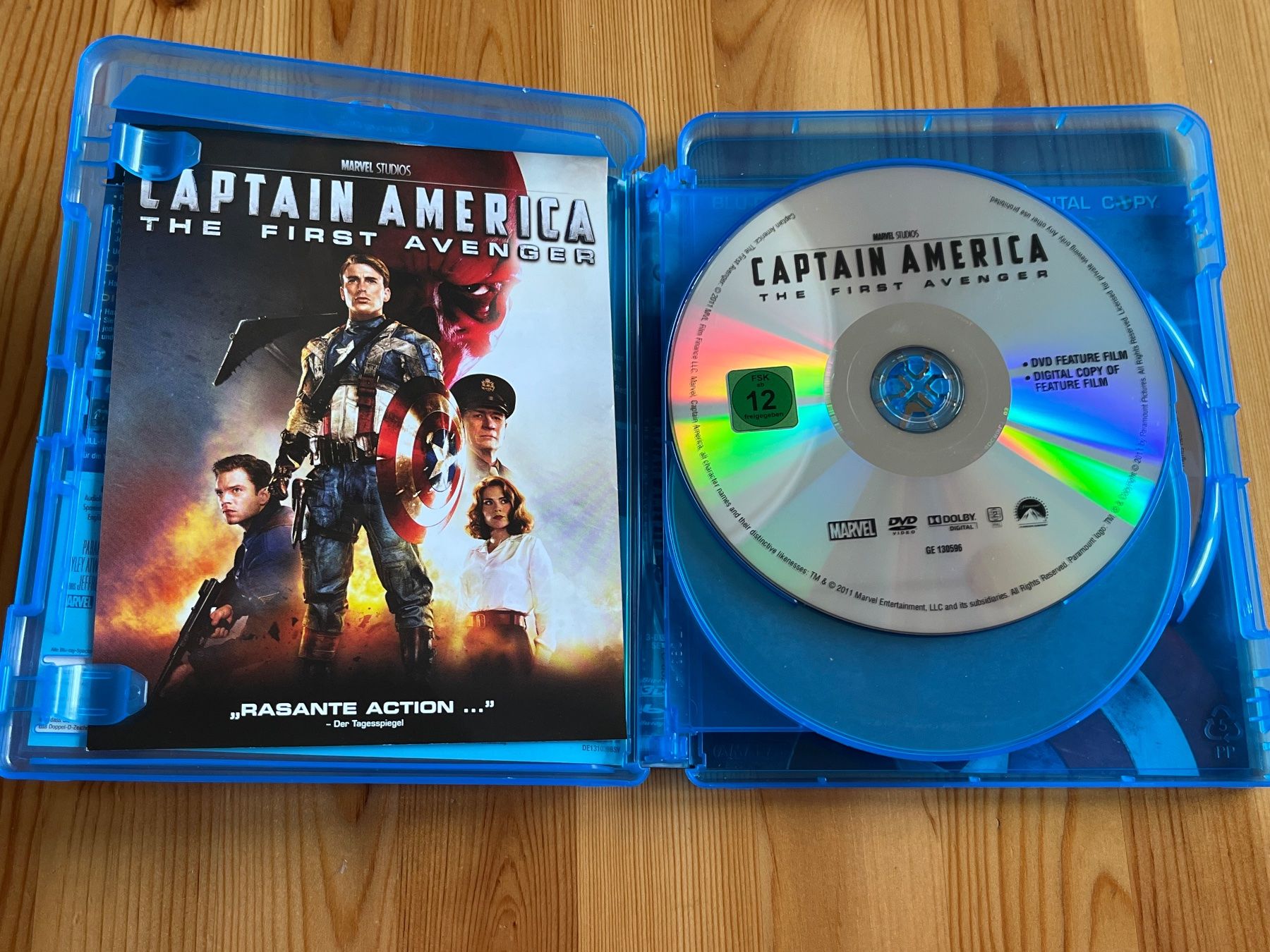 Alle DVDs: Captain America Blu-Ray 3D + Blu-ray + DVD – Gebraucht aus Zürich von Gurkis 2