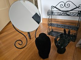 Spiegel und Schmuck Accsessoire Set