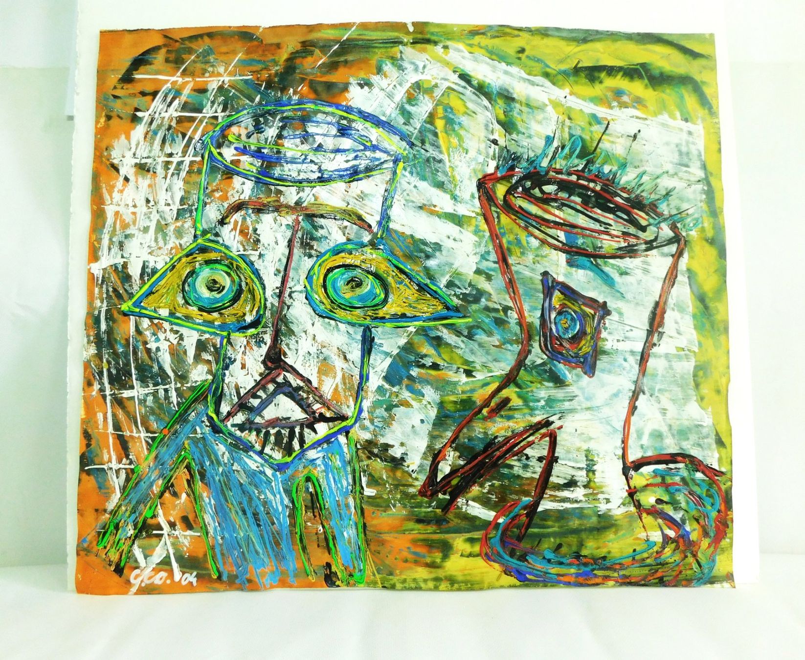 Gemälde: Moderne Kunstmalerei Akryl  2004er – Gebraucht aus Emmenbrücke von Ulisse-22 1