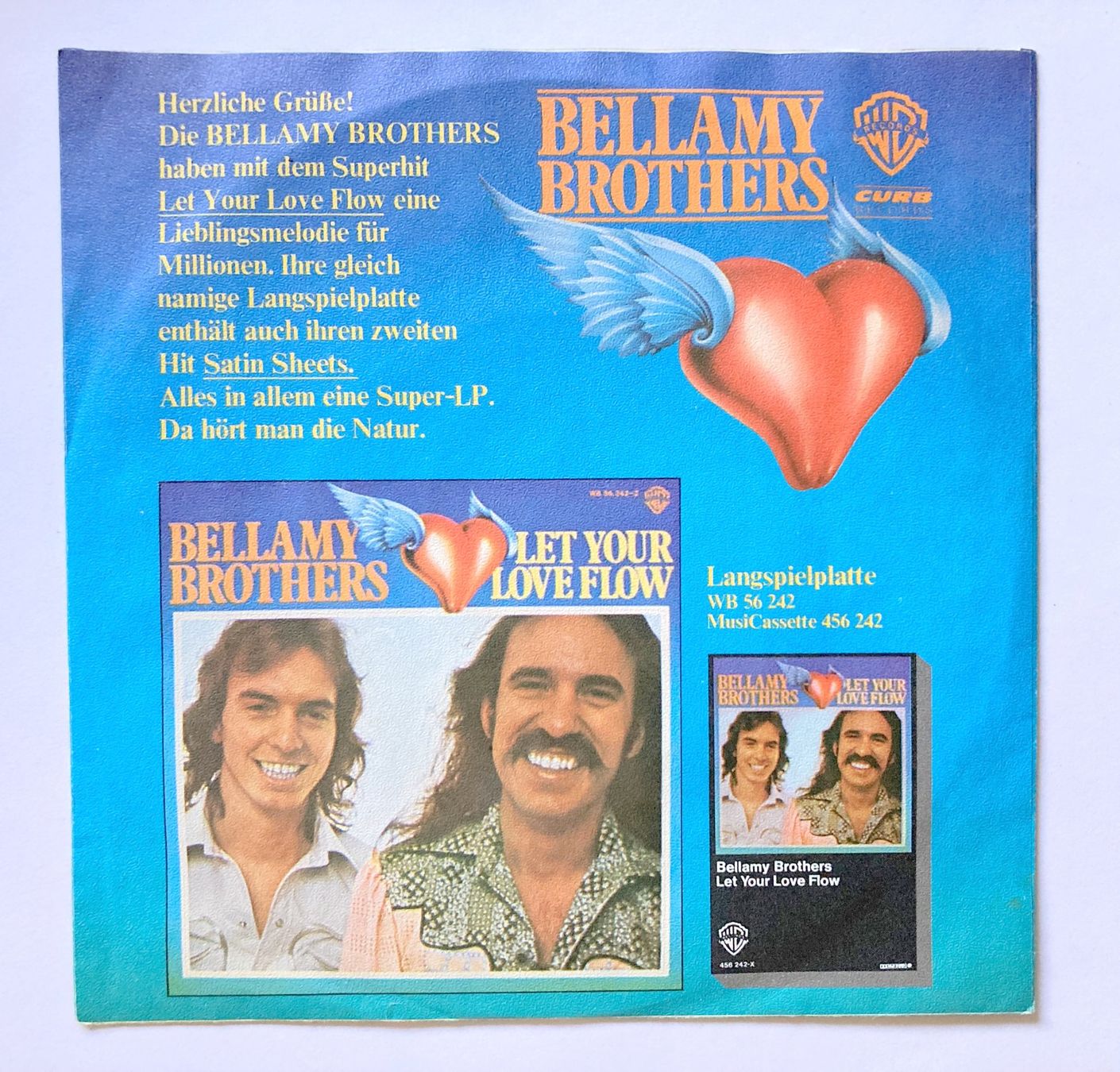 Dischi in vinile: BELLAMY BROTHERS - SATIN SHEETS – Usato da Bottens venduto da hotter-than-hell 1