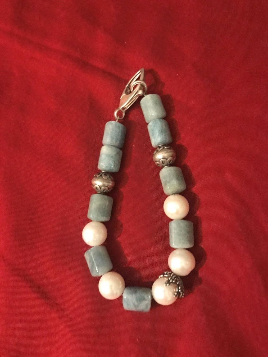 Ketten: Ketten und Armband Aquamarin/Perlen – Gebraucht aus Mehlsecken von Reymau 2