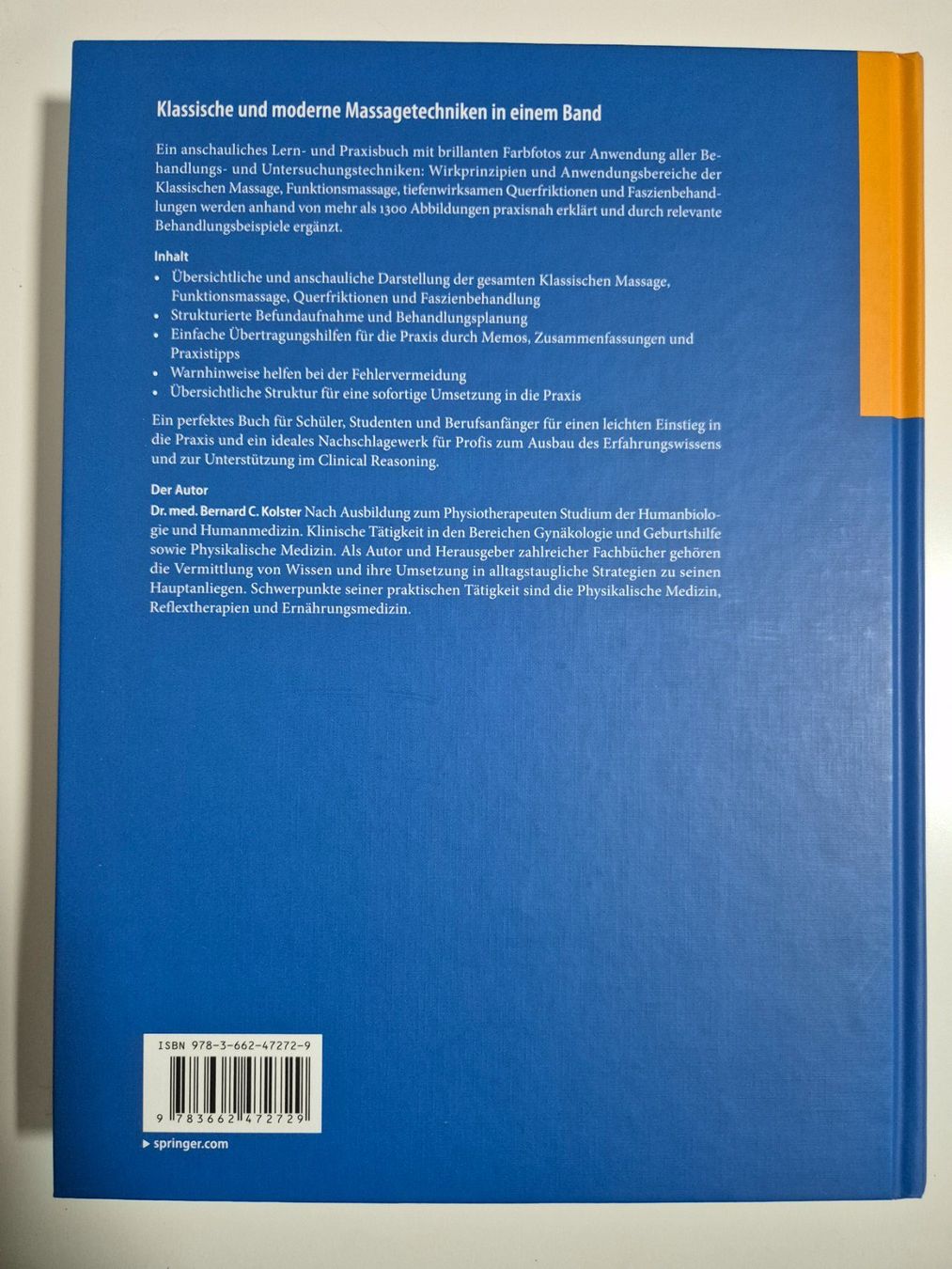 Bücher: Massage - Bernard C. Kolster – Gebraucht aus Zell ZH von Ulanbator 1