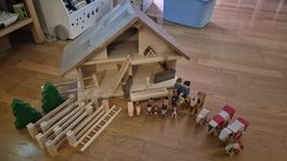 Trauffer Holzstall mit Zubehör