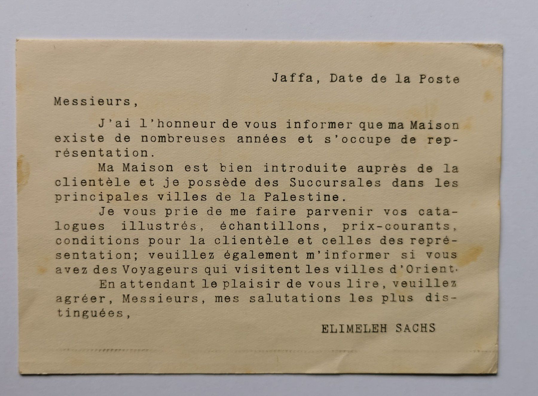 Alle Briefmarken: Palestine-Beleg 1927 – Gebraucht aus Aadorf von Chnorli-Furz 1