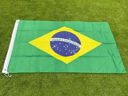 3x Brasilien Flagge - 90x150cm / Drapeau Brésil