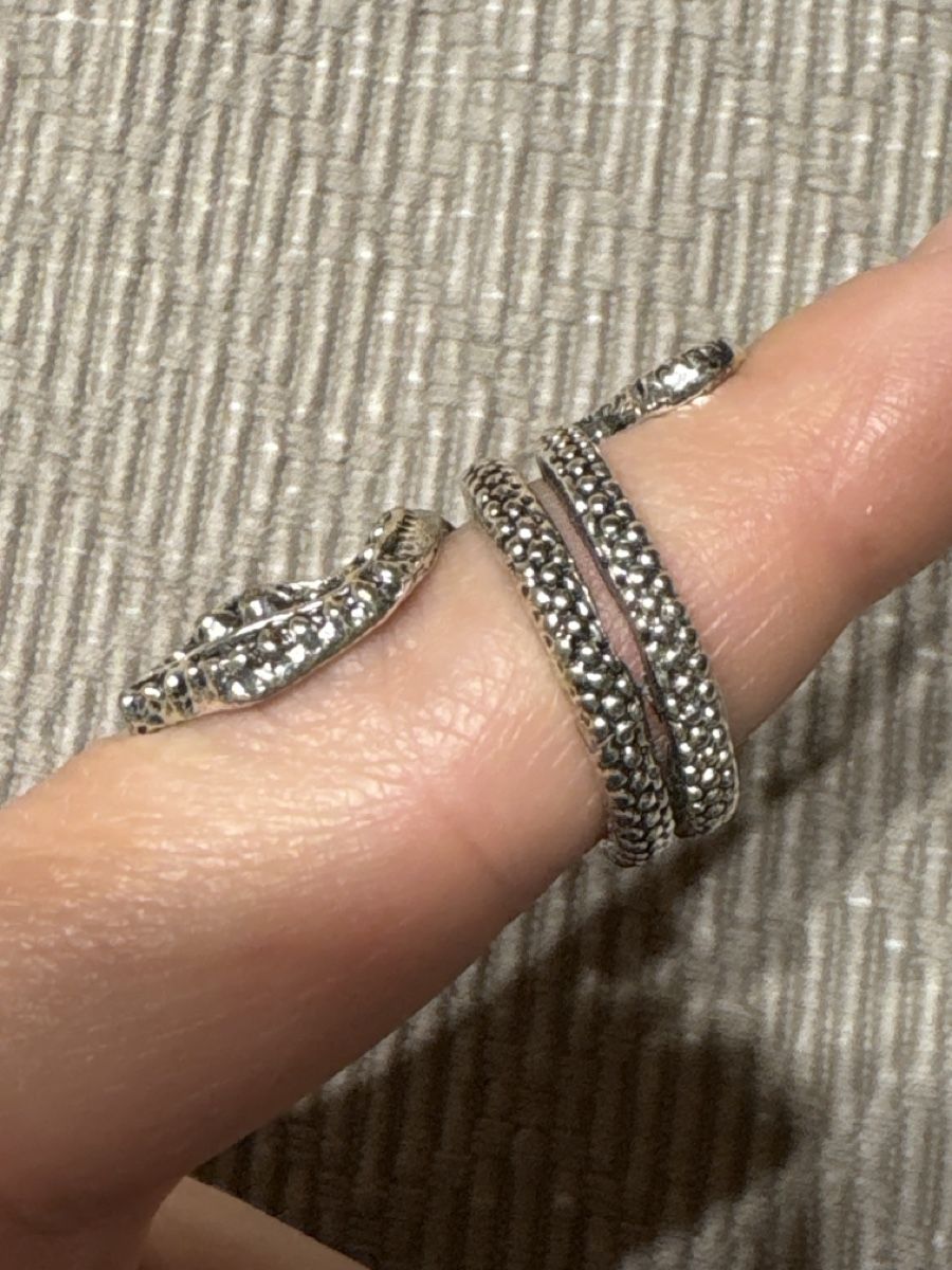 Anelli: Modeschmuck Fingerring Schlange / Gr 54 – Nuovo (secondo la descrizione) da Rümlang venduto da SchumBru10 1