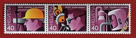 WERBE SUVA Z66 -68 614-616 ZUSAMMENHÄNGEND 1978** POSTFRISCH