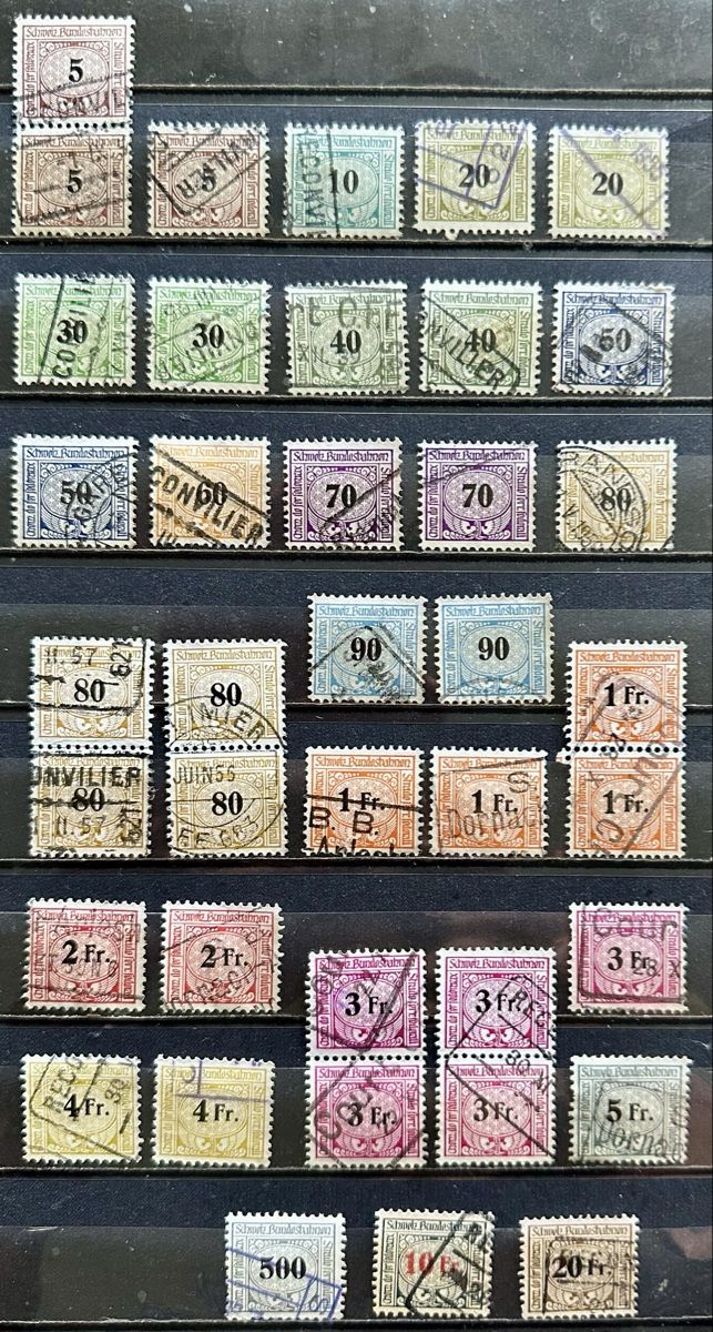 Tutti i francobolli: Schweiz Eisenbahnmarken  – Usato da Duebendorf venduto da Fczfanrobi