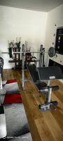 Hantelbank komplett + ca. 40 kg Gewichte  