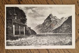 spez. Aufnahme Tellskapelle, Stempel Châlet Axenfels, 1927