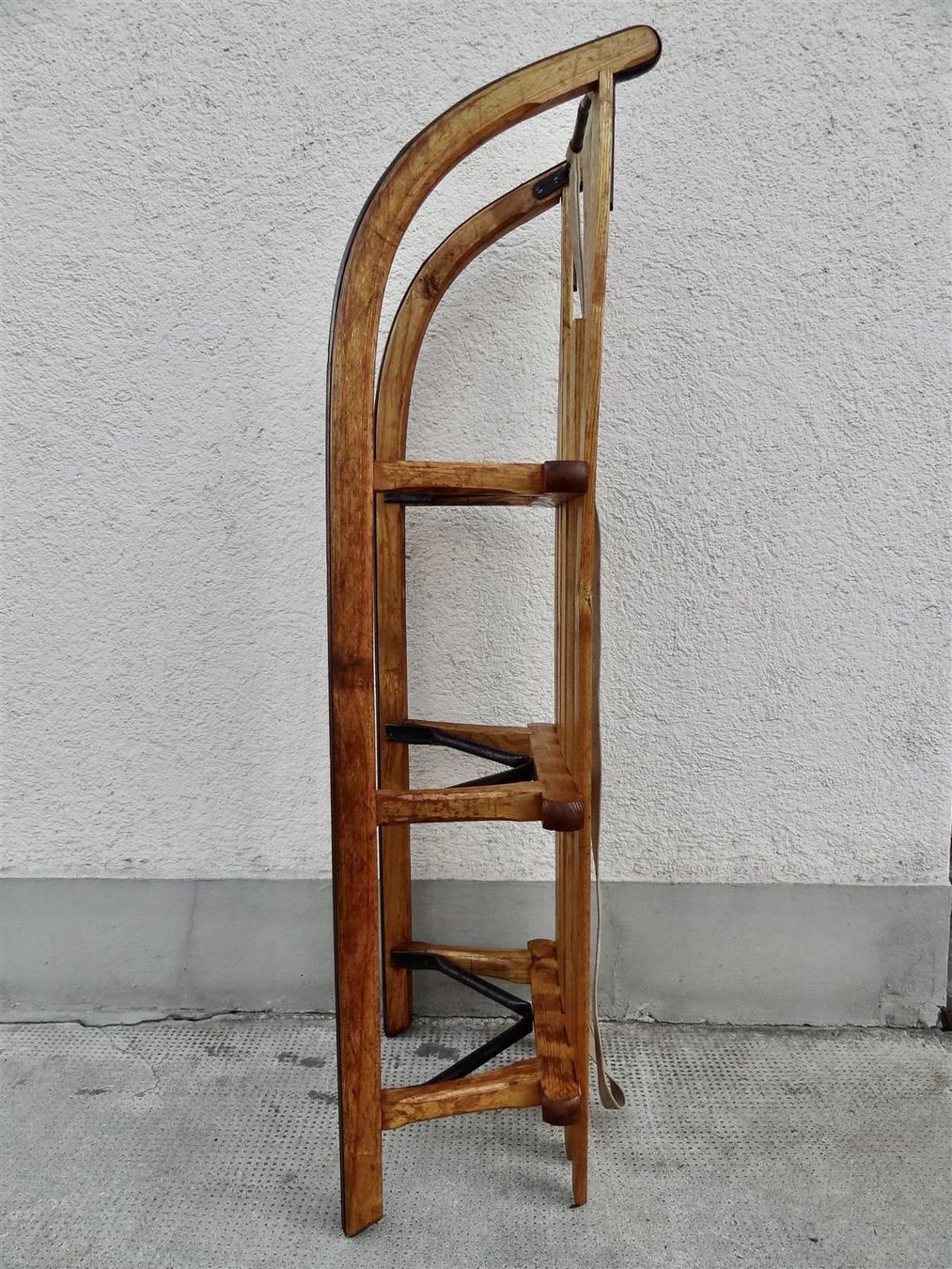 Davos Schlitteln: solider DAVOSER Schlitten Holzschlitten DAVOS 114 cm – Gebraucht aus Kerzers von wisaundso 4